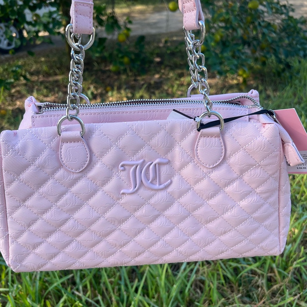 Juicy Couture Blush Quilted Shoulder Bag